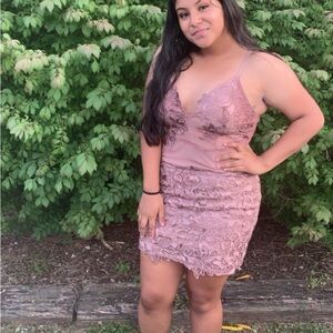 Windsor Mauve Lace Dress